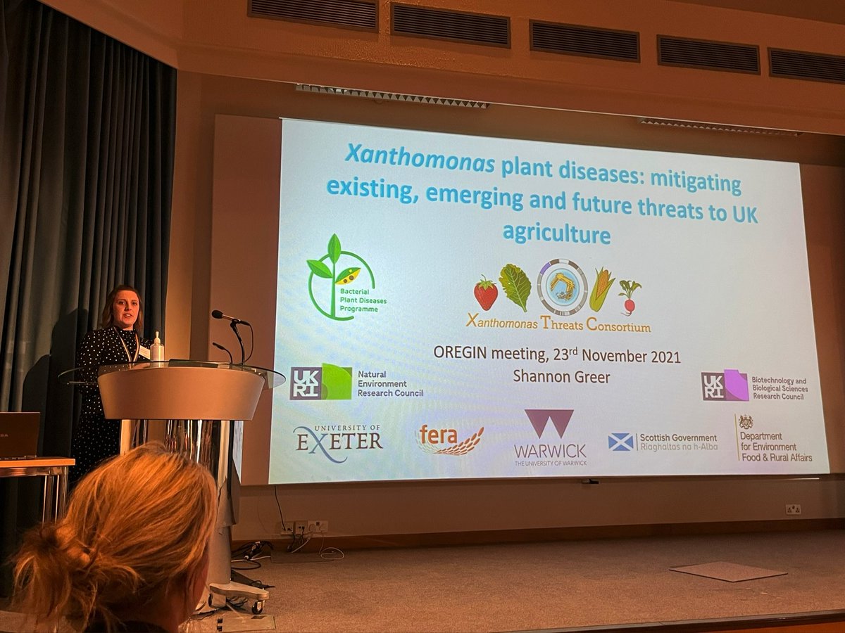 👏👏👏Thank you Shannon Greer from University of Warwick for sharing with us on ‘Xanthomonas threats: mitigating existing, emerging and future threats to UK agriculture’!