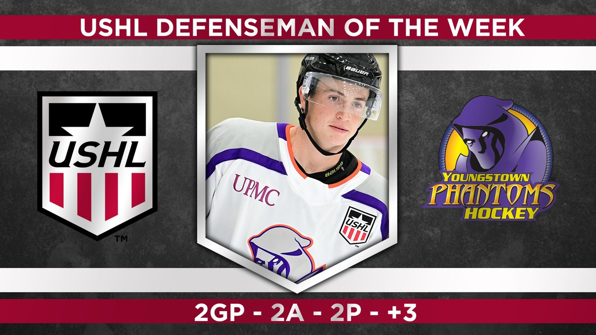 USHL's tweet photo. USHL Players of the Week - Week 9! #WhosNext 

F: Jake Braccini (@MuskegonJacks)
D: Carter Rose (@YtownPhantoms)
G: Arsenii Sergeev (@TriCityStorm)

https://t.co/jugBE2ujN1 https://t.co/lEZaK3xHLp