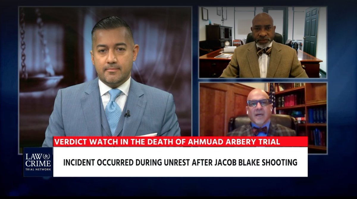 LawCrimeNetwork's tweet photo. Watch @LawCrimeNetwork now with host Imran Ansari @ImranAnsariEsq, attorney Fanon Rucker @FanonRucker and legal analyst Mike Koribanics @mkoribanics getting you caught up on the #KyleRittenhouse trial, post verdict. https://t.co/5k7bbUMOBr