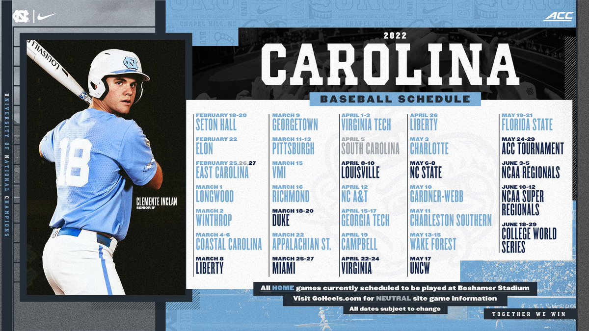 Carolina Baseball tweet media