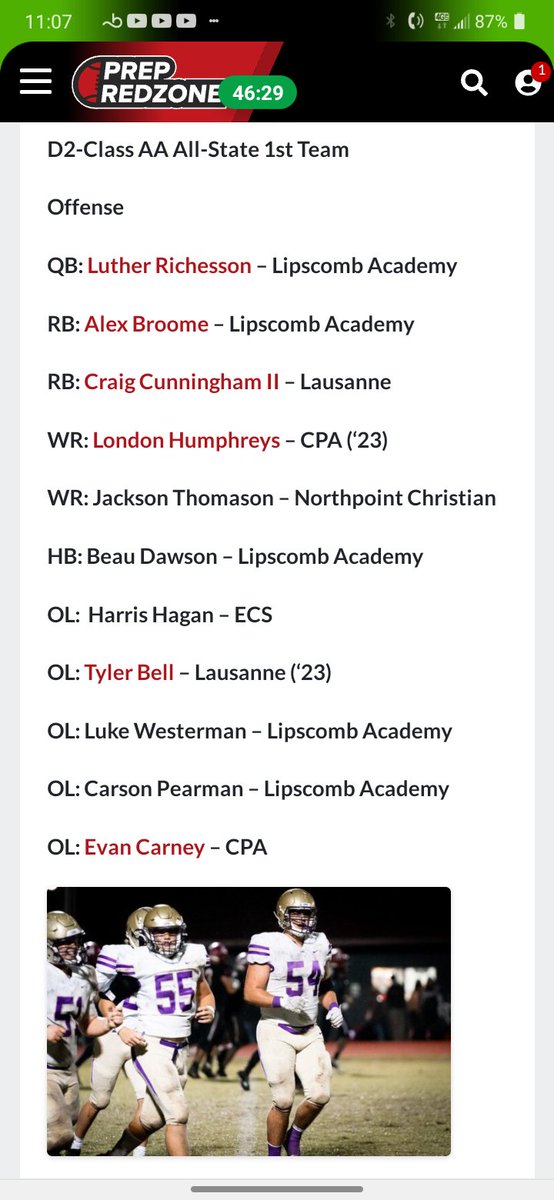 AntionneD7Scott's tweet photo. Big Congrats to @ccunningham901 @TylerBell73 and @mylessaulsberr1 for making 1st Team All-State!
Big Congrats to @DonteGillard and @benbolton100 for making 2nd Team All-State! Big Congrats to @DrewScott901 @Brock1Glenn  @_Langston10 for making All-State Honorable Mention! https://t.co/tMigu2EvzC