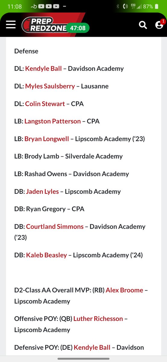 AntionneD7Scott's tweet photo. Big Congrats to @ccunningham901 @TylerBell73 and @mylessaulsberr1 for making 1st Team All-State!
Big Congrats to @DonteGillard and @benbolton100 for making 2nd Team All-State! Big Congrats to @DrewScott901 @Brock1Glenn  @_Langston10 for making All-State Honorable Mention! https://t.co/tMigu2EvzC