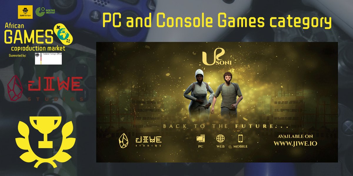 SpielFabrique's tweet photo. The first winner of the Games and Console category is @jiwe_io with their games #Usoni ! The story takes place in 2062, in a chaotic world in which Europe is dead due to global warming, nuclear catastrophes, and climate change, the great migration now goes from North to South... https://t.co/IBpJgagk5U
