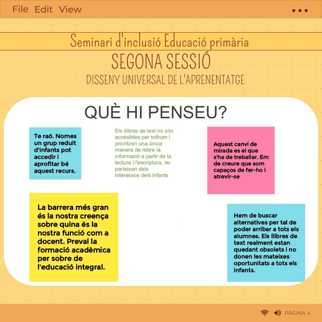 eap_b34's tweet photo. Ahir, 22 de novembre, va tenir lloc la segona sessió del seminari d'educació primària, centrat en el disseny universal de l'aprenentatge (DUA). La propera sessió tindrà lloc el 17 de gener.
#seminari #inclusió #educació #educacióprimària #dua #sabadell #eap https://t.co/bKgjNSbJcr