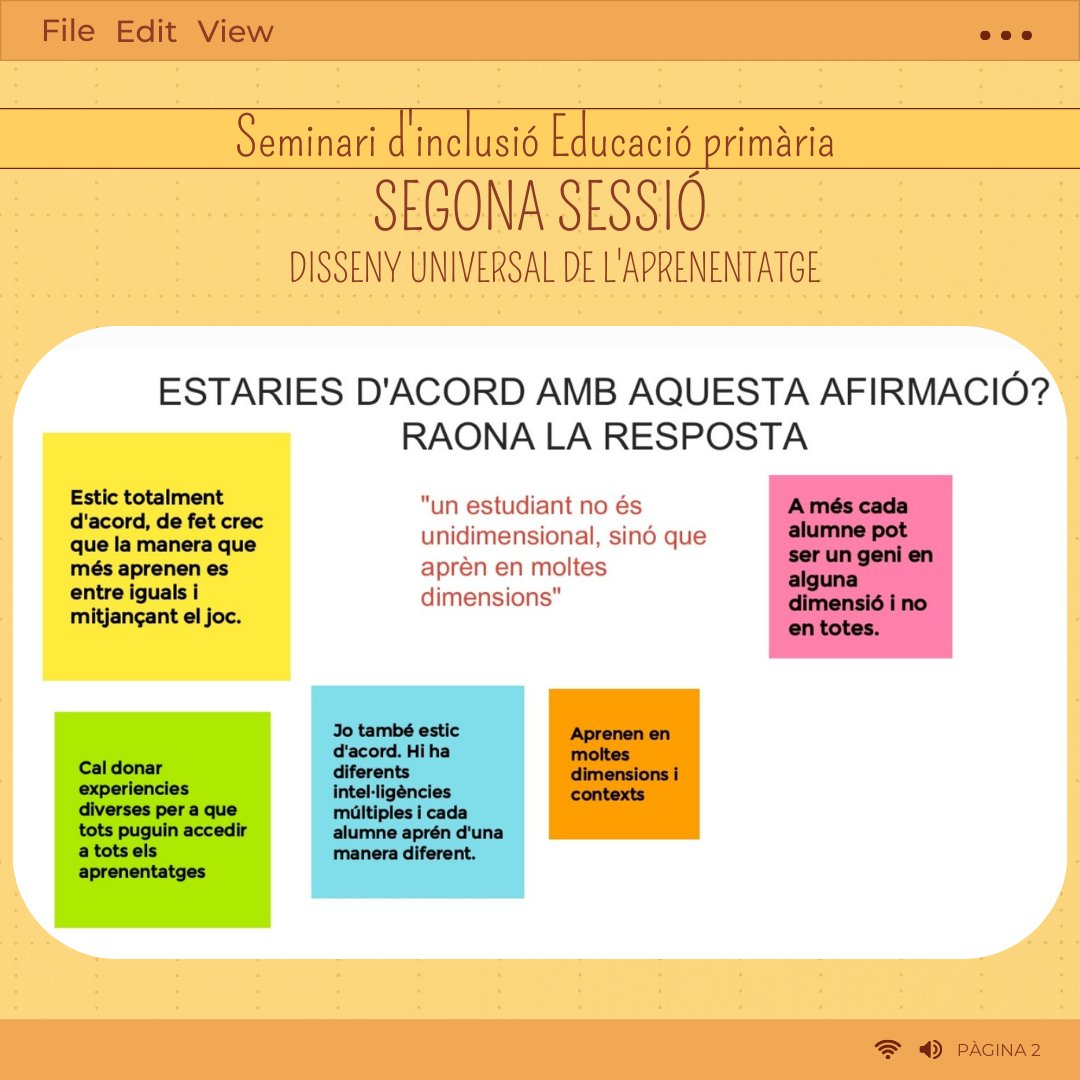 eap_b34's tweet photo. Ahir, 22 de novembre, va tenir lloc la segona sessió del seminari d'educació primària, centrat en el disseny universal de l'aprenentatge (DUA). La propera sessió tindrà lloc el 17 de gener.
#seminari #inclusió #educació #educacióprimària #dua #sabadell #eap https://t.co/bKgjNSbJcr