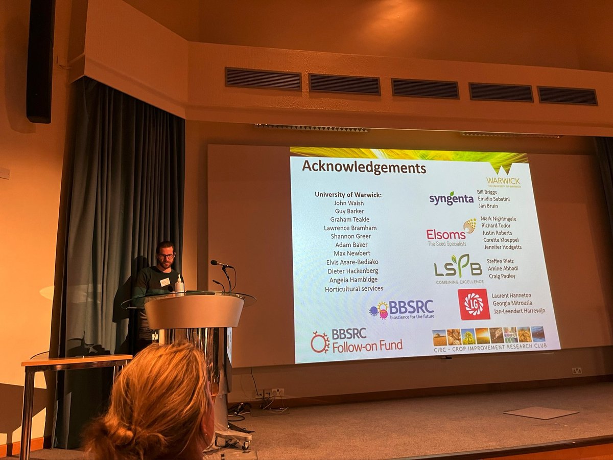 Thank you Kyle Macleod from University of Warwick for introducing new sources of resistance to turnip yellows virus from Brassica oleracea and Brassica rapa and their introgression into oilseed rape! 👍👍👍