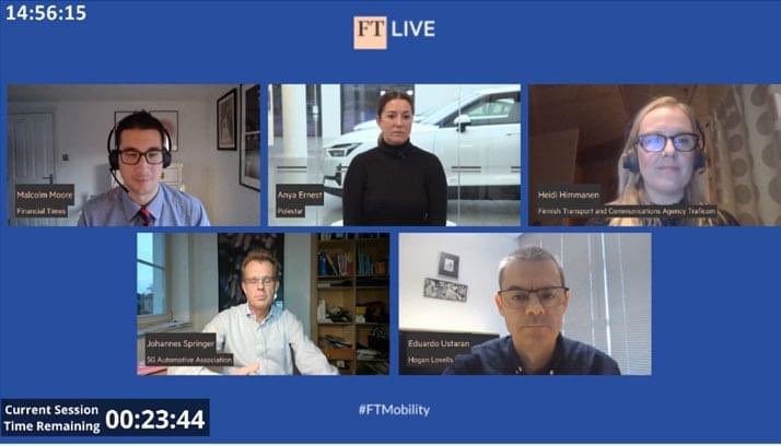 HimmanenHeidi's tweet photo. Amazing day at @5GTechritory ended with a discussion on Capturing the value of #Connectivity at @FinancialTimes Future of Mobility #FTMobility #5G #transport https://t.co/NX2ELqJoVL