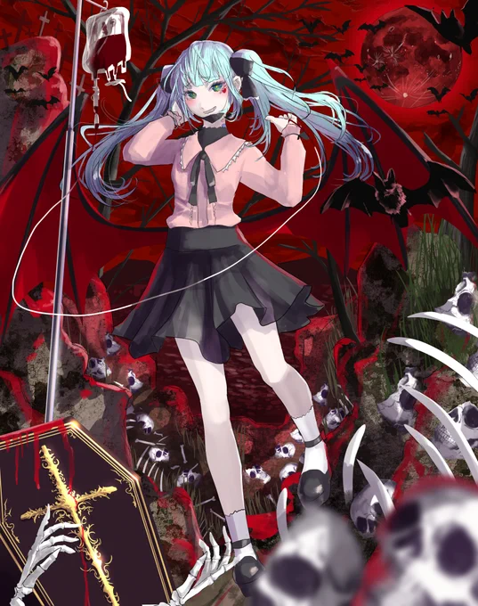 吸いすぎちゃった!

#初音ミク
#VOCALOID 
#イラスト 