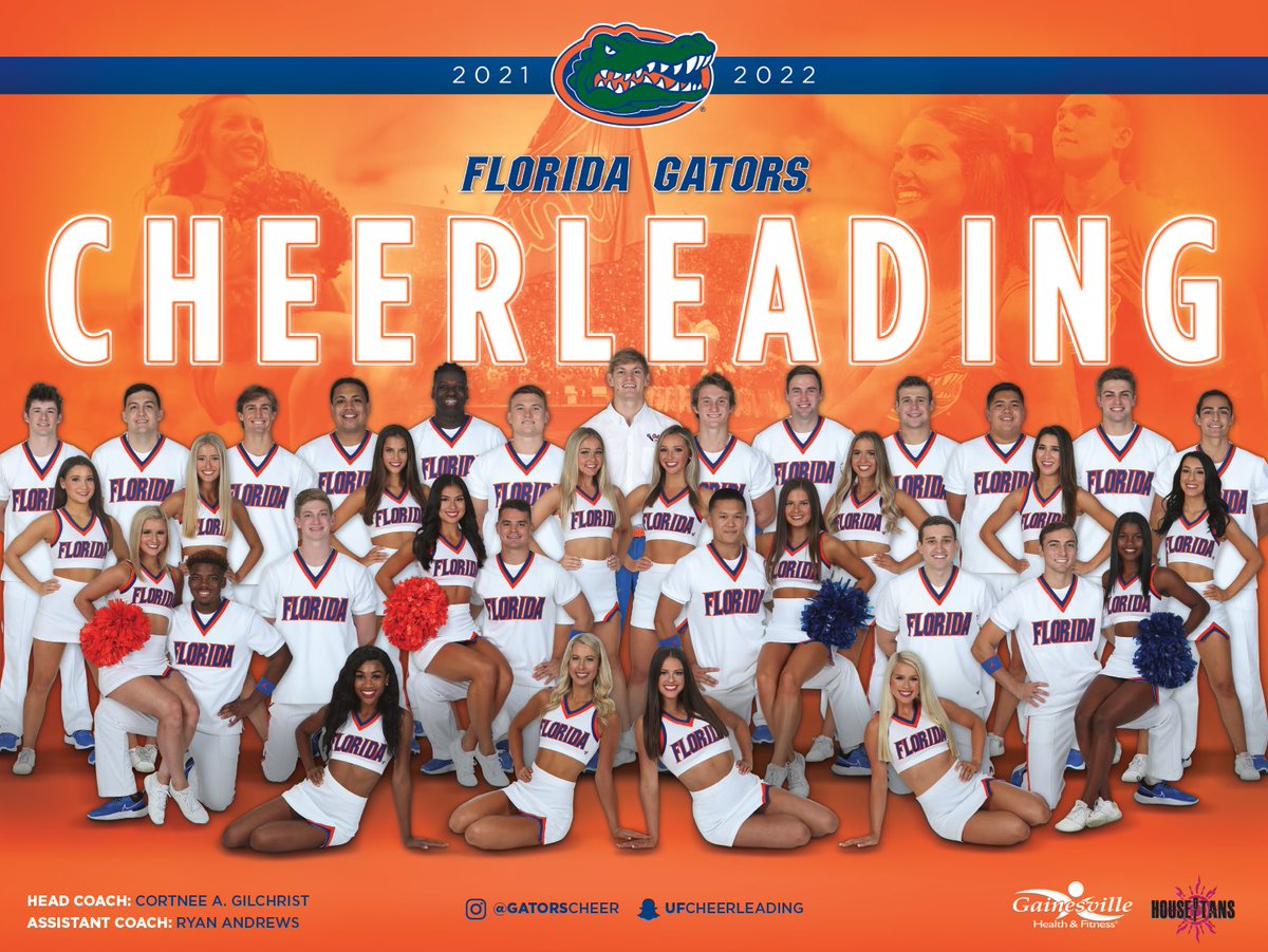OldHatCreative's tweet photo. 2021-22 Florida Gators Cheer Team ๐ฅ
#oldhatcreative #floridagatorscheer #design #college #sports https://t.co/gcLCvydMgd