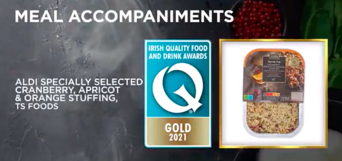 TSFoods's tweet photo. We are delighted that two stuffings we produce for @Aldi_Ireland Specially Selected range have scooped GOLD at this years @IrishQFAs! #iqfa #iqfa21 ⭐️ https://t.co/AFmALSLUHZ
