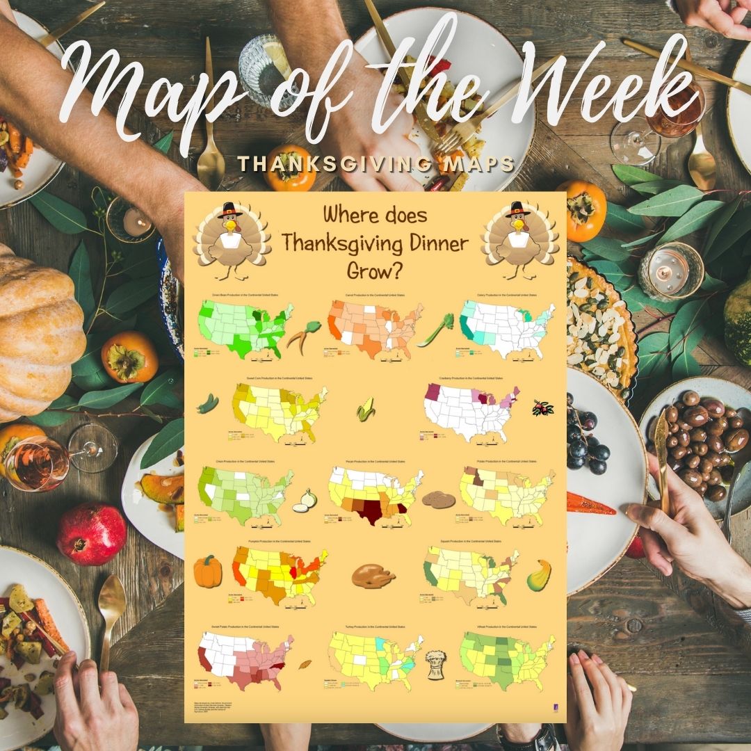 And just like that Thanksgiving is upon us! This #MapOfTheWeek🗺 highlights a few Thanksgiving maps that you never knew you needed. 

Happy Thanksgiving from the American Geographical Society to you!🦃

Blog Post: ow.ly/wtwT50GUFRb