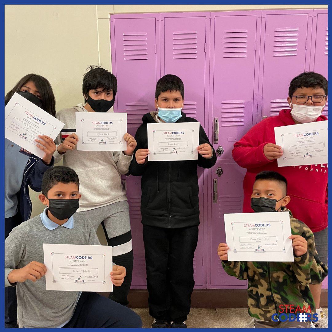 SteamCoders's tweet image. STEAM:CODERS is focused on ensuring all students receive an equitable education. Make a donation and join us in creating pathways to STEAM success this #GivingTuesday!
#educationforall #kidsforcoding #stemeducation #steamcoders #underserved #csfirst #kidsinsteam #100daysofcode