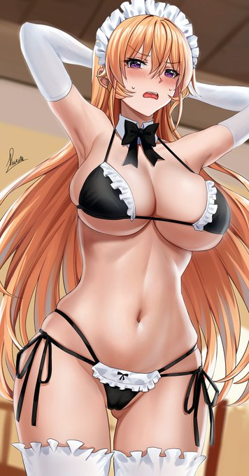 Erina Nakiri - Maid Swimsuit!!
An odd one to do in these times, but why not?

Tummy glory at its best
Hope