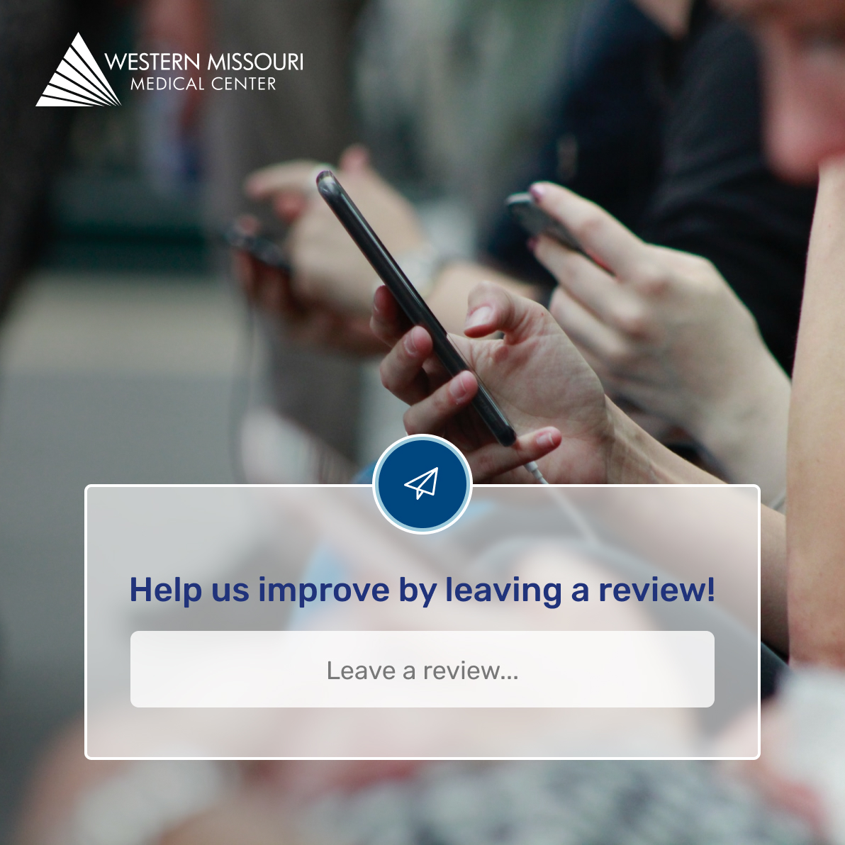 WesternMoMed's tweet photo. We are always striving to improve at WMMC. That's why we need your feedback! Your honest opinions about our healthcare helps us know what we're doing right and where we can improve. 
https://t.co/4GBEKnrqMO https://t.co/eEs2u369JL