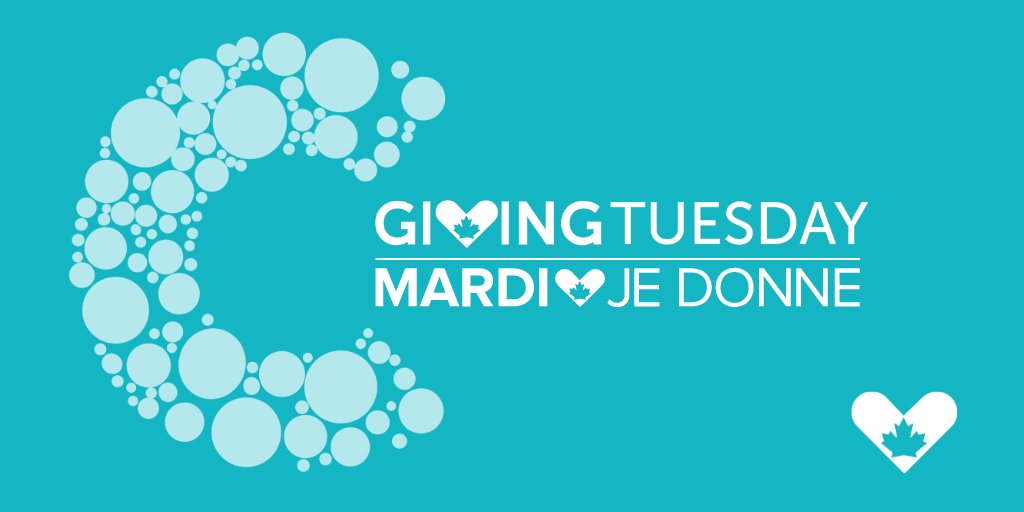 This #GivingTuesday, your donation could win your favourite charity $5000!  Cette #MardiJeDonne votre don pourrait faire gagner 5 000 dollars à votre organisation caritative préférée ! tinyurl.com/c5m44kyd