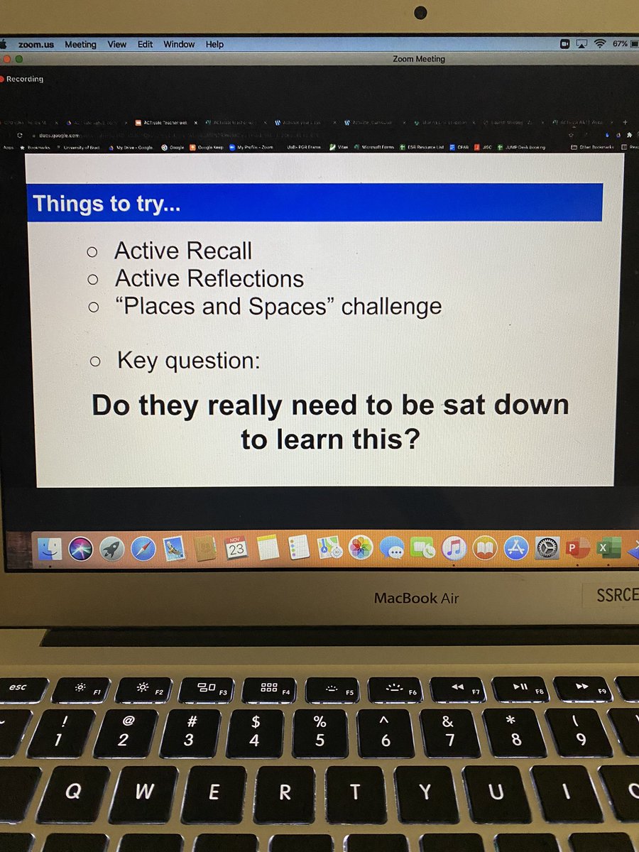 Had a chance to participate in the ACTivate Physically Active Learning Workshop with fellow <a href="/nsaskproject/">NS Active Smarter Kids Project</a> teachers today. Great reflection question to ask yourself when planning your lessons for students. “Do they really need to be sat down to learn this?”