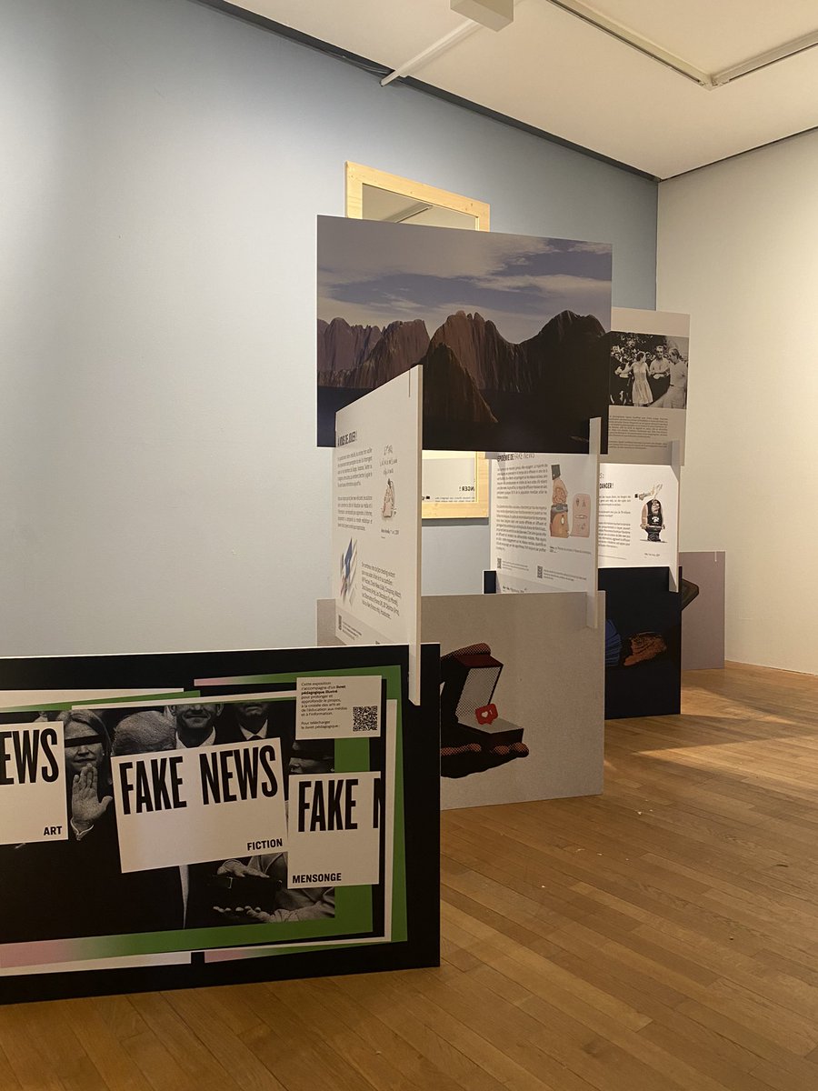 ViSassoon's tweet photo. Les stagiaires de 3ème de @la_zep du @CollegeMlk de Villiers-le-Bel à l’expo #FakeNews #art #fiction #mensonge

🔥en avant-première, découverte de la version itinérante pour un public scolaire @LeCLEMI @reseau_canope 

🙏 @Fondation_EDF pour l’accueil 

#stage #orientation #EMI https://t.co/Cp9PIfualD