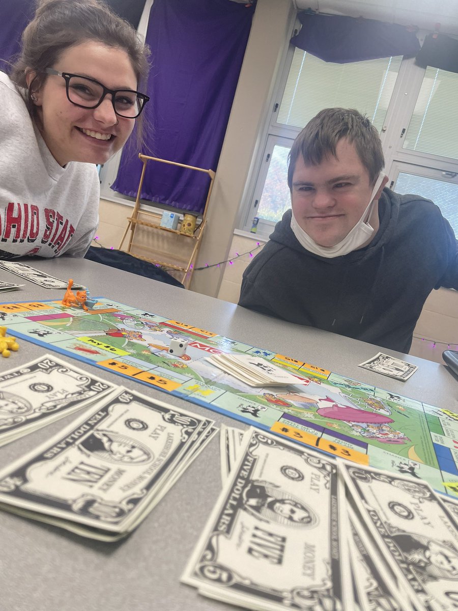 We didn’t come here to make friends 😎😜 #Math #MonoplyJR #WeAreMaumee #Classmadefun 🥰🥰 <a href="/MHS_SP_Inc/">Super Panthers Inc.</a> <a href="/MaumeePanthers/">Maumee Panthers</a> @TriciaSamuelMCS <a href="/MaumeeHS/">Maumee High School</a>