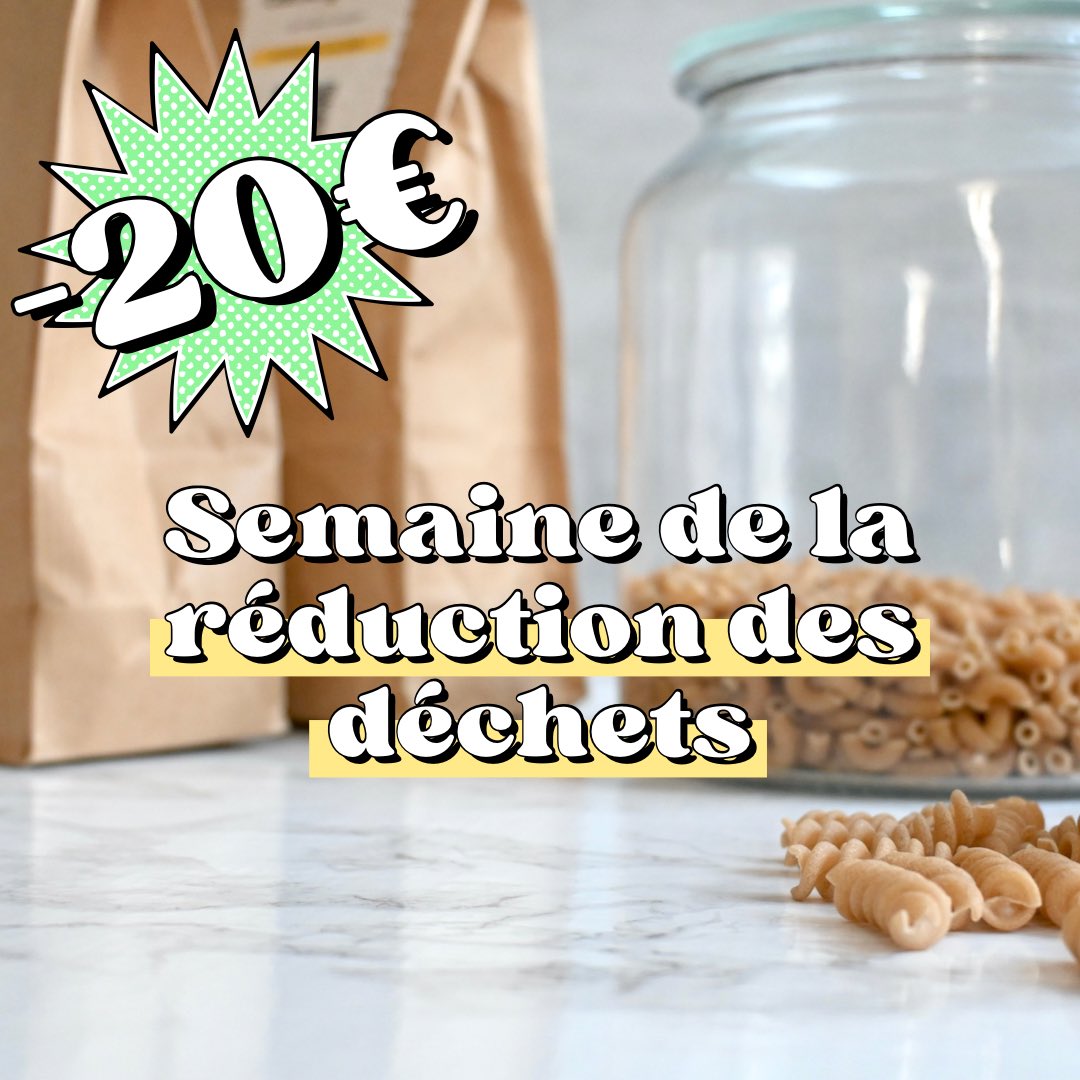 looca_co's tweet photo. Cette semaine, on se prouve à soi même que réduire considérablement ses déchets, c’est possible 💪♻️

20€ sur vos courses en vrac avec le code HEY20, jusqu’à dimanche seulement!!

#vrac #semaineeuropeennedereductiondesdechets #SERD2021 #nowaste #ZERO #zerodechet https://t.co/NxKUueVqbd