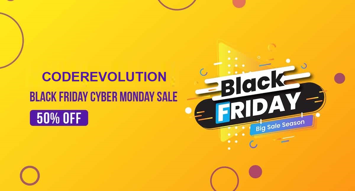 code2revolution's tweet image. 💥 Cyber Week 2021 Sale, 50% OFF on CodeRevolution's Plugins - mailchi.mp/151586ded542/c…