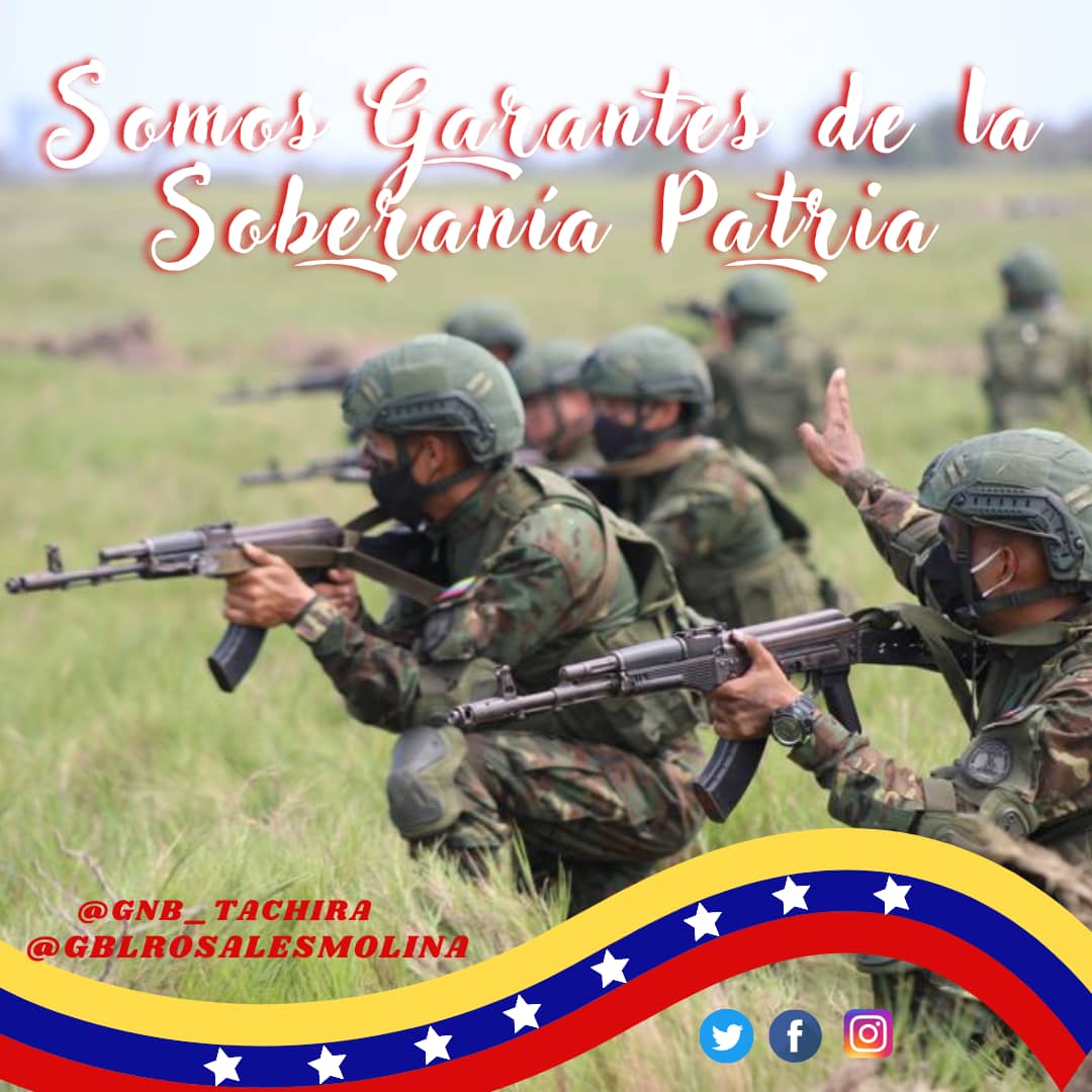 #2Dic  🇻🇪 Nuestra #GNBTáchira continúa comprometida con la Defensa Integral de la Nación. Somos Garantes de Paz y Soberanía para la Patria.  #NavidadEsReconciliación  
#PuebloUnidoGarantíaDePaz
#CEOFANB
#paceltope
.<a href="/vladimirpadrino/">Vladimir Padrino L.</a> 
.@GNBCmdtGral