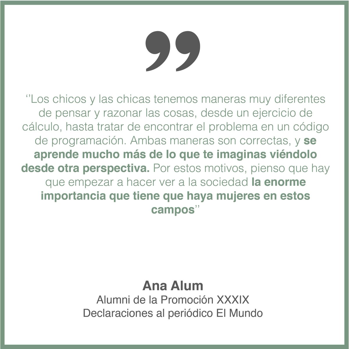 colegio_orvalle's tweet photo. 📢 El periódico @elmundoes se hace eco hoy del premio ganado por Ana Alum como mejor estudiante #STEM de España.
🔗 https://t.co/Xz4qEGYsFh
#OrgullodeAlumnas #OrgullodeAlumni #STGAwards https://t.co/lIC97znGKQ