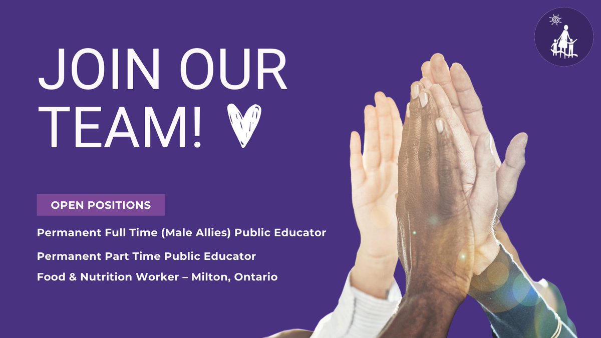 HaltonWomensPl's tweet photo. We at Halton Womenβs Place are a group of professionals who work so hard to #supportwomen while they navigate leaving an abusive partner relationship to build a better life.
Join our team: weβre hiring #publiceducators and a food & #nutrition worker.
https://t.co/iMekWgList https://t.co/7vI4SoZuCJ