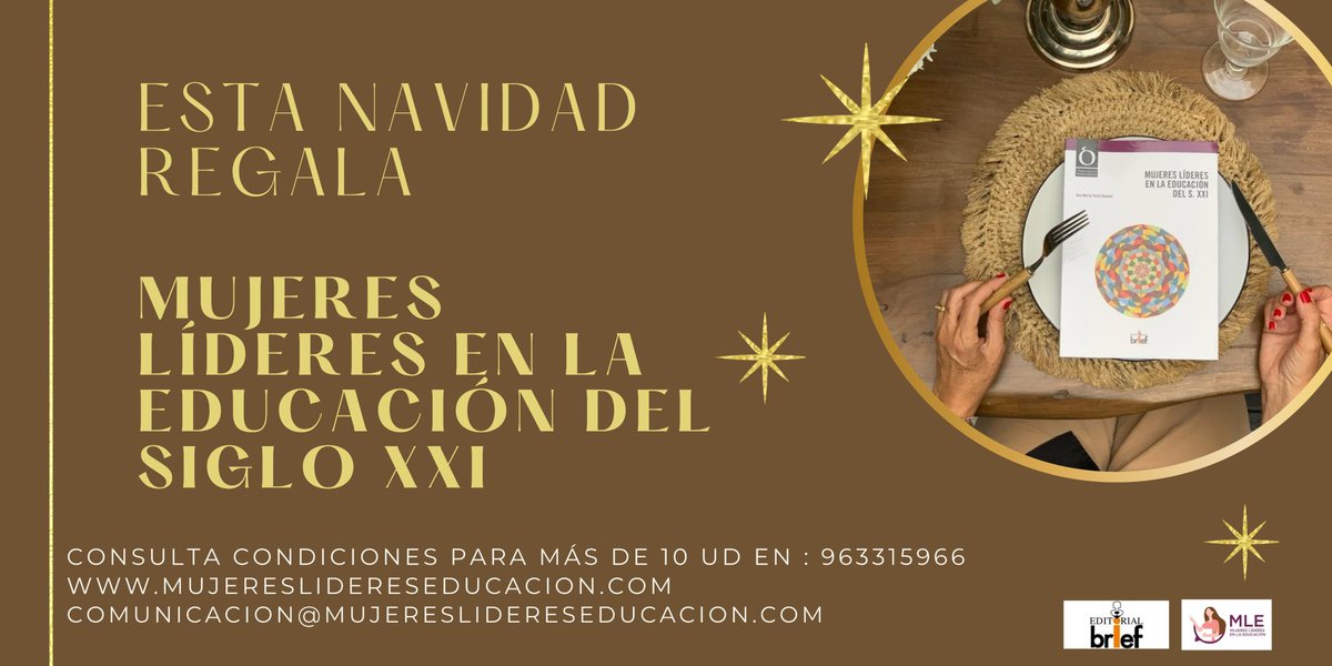 Mujerlideredu's tweet photo. Si todavía no has pensado qué comprar esta Navidad, como regalo diferente. Desde la comunidad MLE, te animamos a regalar educación. @EditorialBrief @amfarregau https://t.co/JQCPkkIaCA