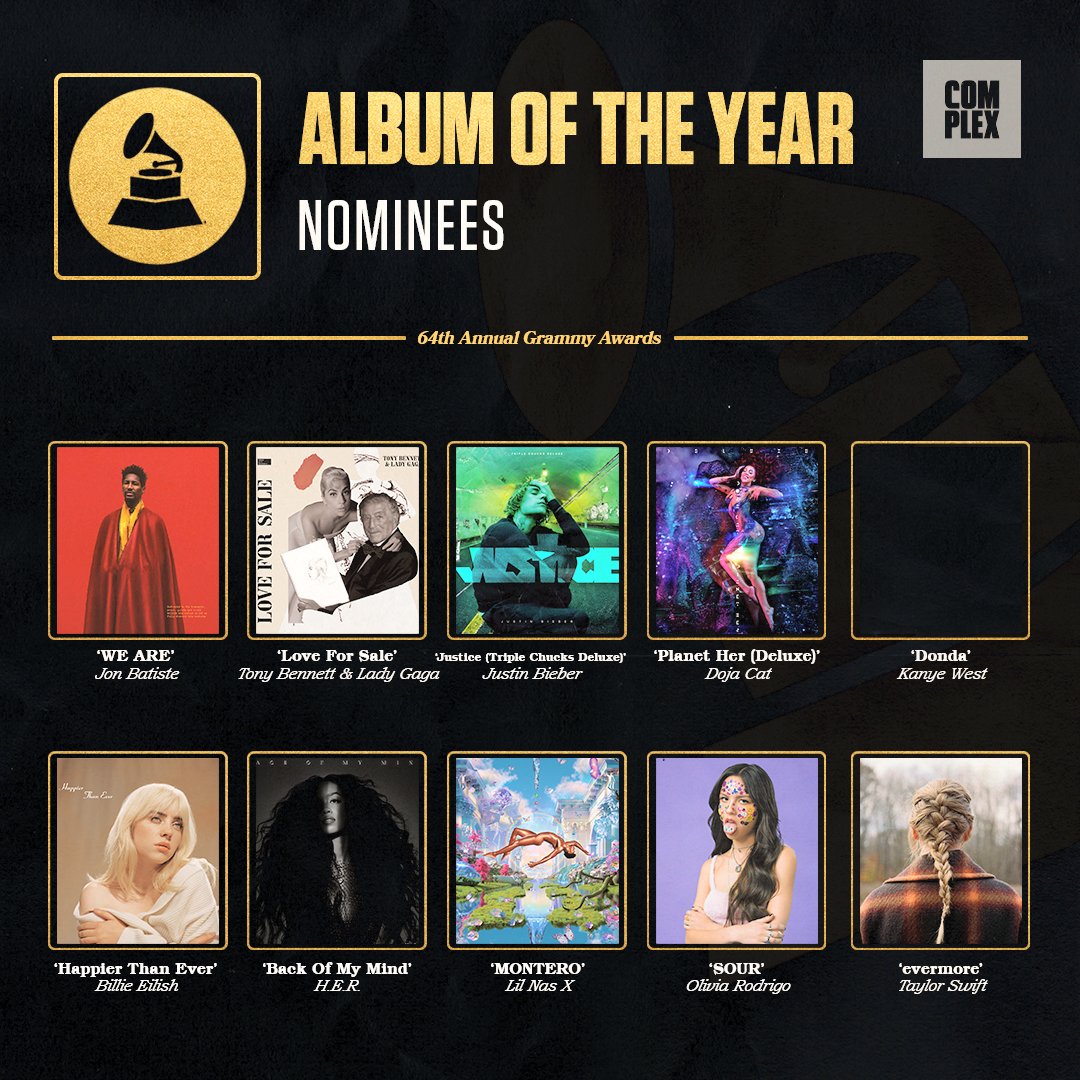 Complex Music on Twitter "GRAMMYs NOMINATIONS ALBUM OF THE YEAR ‘WE