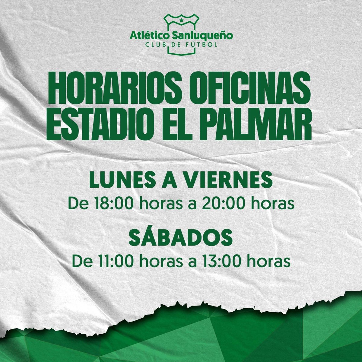 atcosanluqueno's tweet photo. 🏆 ¡La Copa del Rey nos espera! 

🎟 Ya puedes adquirir en las oficinas del Estadio de El Palmar tu entrada para el partido. 

ℹ️ Los socios con carnet oro no tendrán que adquirir su entrada. 

#HazañaSanluqueña https://t.co/VpUjWUX3h9