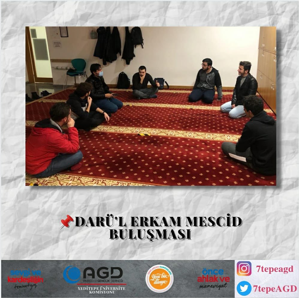 7tepeAGD's tweet photo. 📌 Dar’ul Erkam Mescid Buluşması https://t.co/9hGlZPOSwu