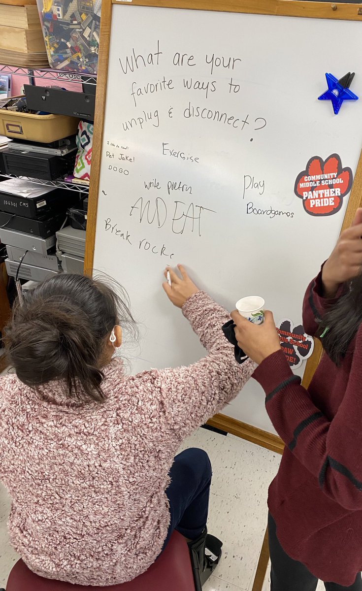 A phenomenal day of celebrating all of the Unplug-a-Thon participants with <a href="/GOYD_devices/">GOYD</a> and Jake. Student-initiated. Student-ran. Kids can do amazing things! 🐶💚