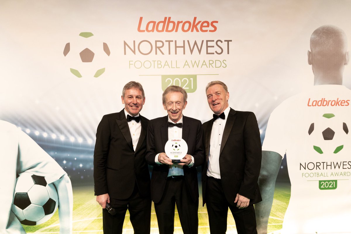 tonguetweets's tweet photo. Brilliant night @NWFAwards. Highlight of the night was seeing Denis Law get Lifetime Achievement award and so many of the TTM family getting together. Loved making the VTs for the night too, production energies back! 🎥 🎞 ⚽️ https://t.co/WzNcmj2umd