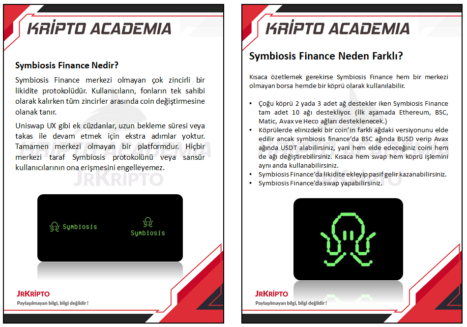 JrKripto's tweet photo. Symbiosis Finance Nedir?
''Merkezi olmayan çok zincirli bir likidite protokolüdür. Hem bir merkezi olmayan borsa hem de bir köprü olarak kullanılabilir''

Dao Maker’da ido aşamasındadır!
Gerekli şartları yerine getirerek ticket kazanabilirsiniz.
Link⬇️
https://t.co/Bh60rF09CY https://t.co/teiS75fGoy