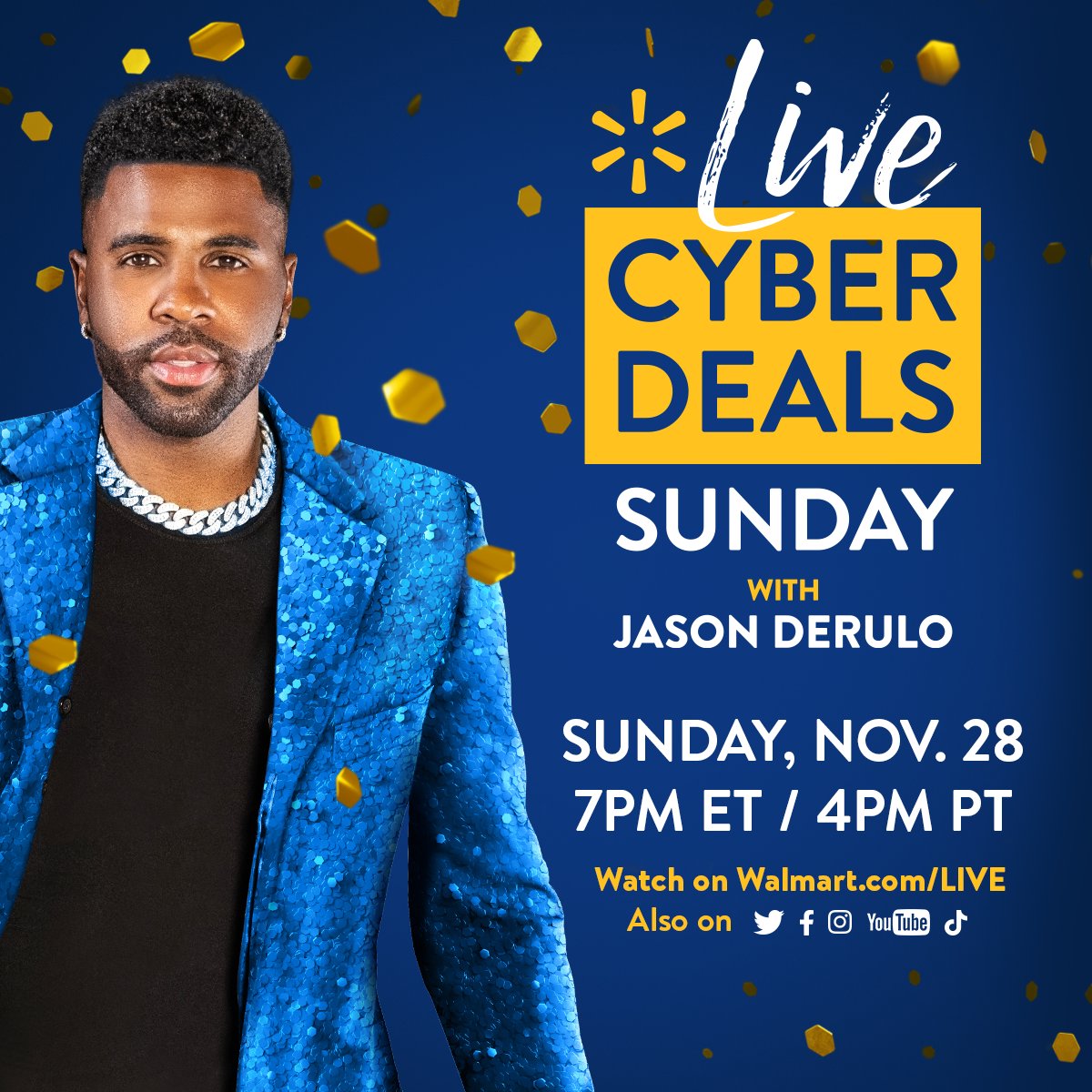 This Sunday, @JasonDerulo is helping us break new ground with a shoppable livestream ✨ on  @Twitter ✨ with some very special guests and fantastic products. Our teams continue to innovate with new, exciting &amp; fun ways to reach customers where they are. bit.ly/3CIuVaj