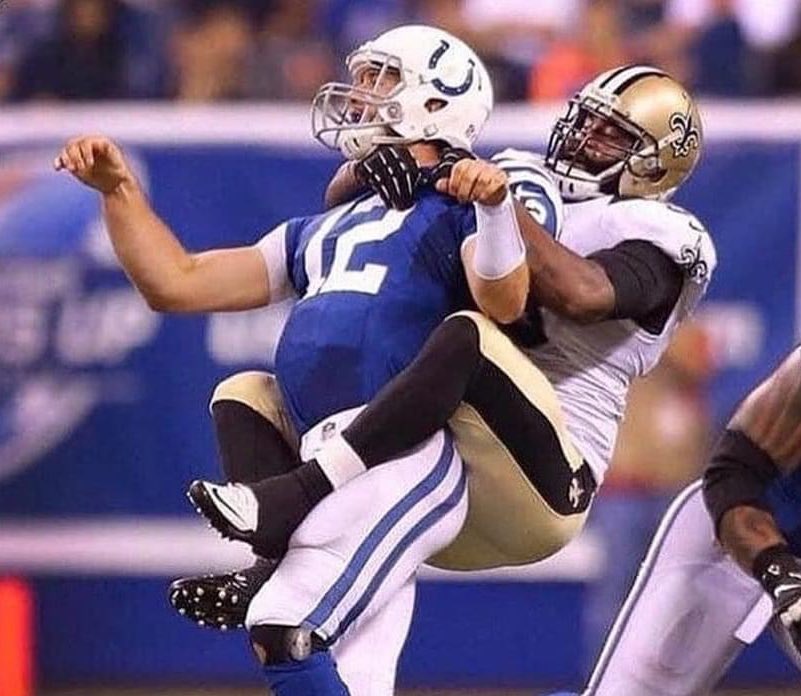Andrew Luck was out there getting UFC tackled and Colts fans booed him for ...