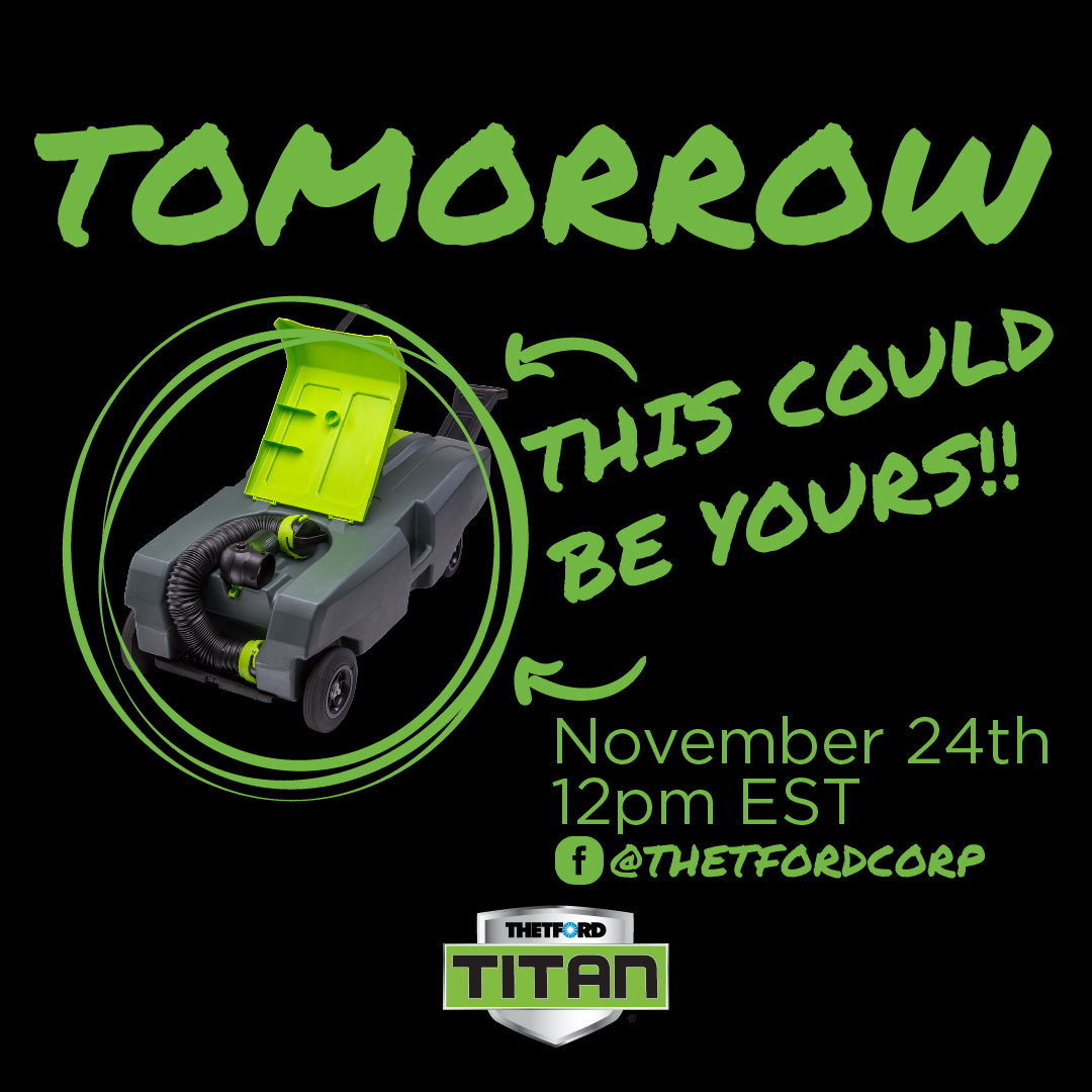 We are going LIVE November 24 @ noon EST and we are giving away a 4 WHEEL 21 GALLON TITAN® TOTE! Click the link below and follow the instructions to enter!

bit.ly/3GRQVD3

The winner will be announced during our FB live!  See you there!