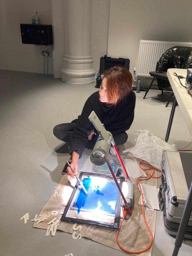 jacksons_lane's tweet photo. Cool shots of our #JLHangwire artist @ChusiAmoros using her residency in our brand-new rigged Studio 3 😍 

Chusi is working with digital animator Haemin Ko to develop a circus show that explores, in a sensorily accessible way, what connects us all as humans. https://t.co/EDoa9z7IJG