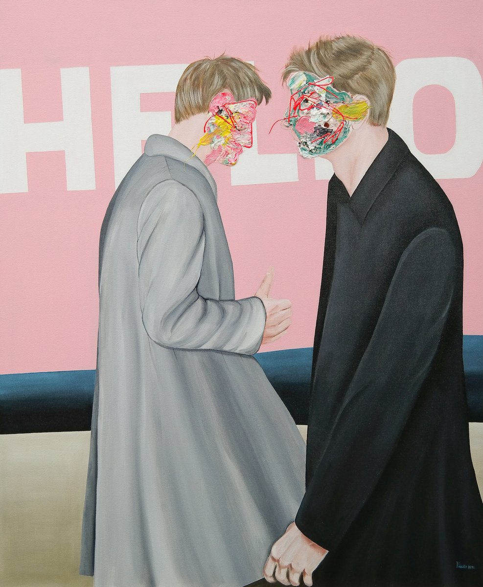 Title: Hello, Stranger
Size: 90cm x 110cm
Year: 2021
Medium: Acrylic on Canvas
#erwinviado #contemporaryart #acrylicpaint #manilaart #art #artist