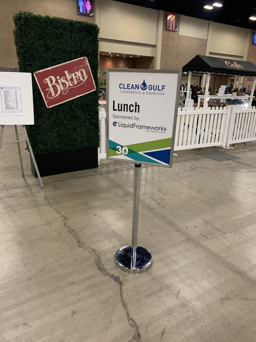 LquidFrameworks's tweet photo. LiquidFrameworks was a lunch sponsored at last week's @CleanGulf Conference. We had some great conversations about how FieldFX can be leveraged to streamline field service operations. Look out for an email from us announcing our giveaway winner! https://t.co/mSy1L9Gh1y
