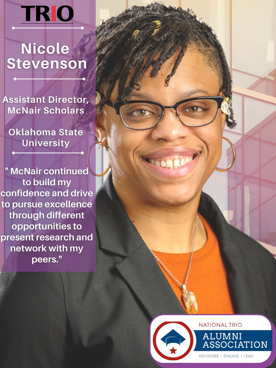 "... Due to TRIO program support, I was able to navigate a challenging undergraduate experience with the fantastic guidance and support. SSS encouraged me to think outside of box..."

Submit your request today #trioworks #5million

lnkd.in/g7w-7sYH
lnkd.in/g4ds_Jbn