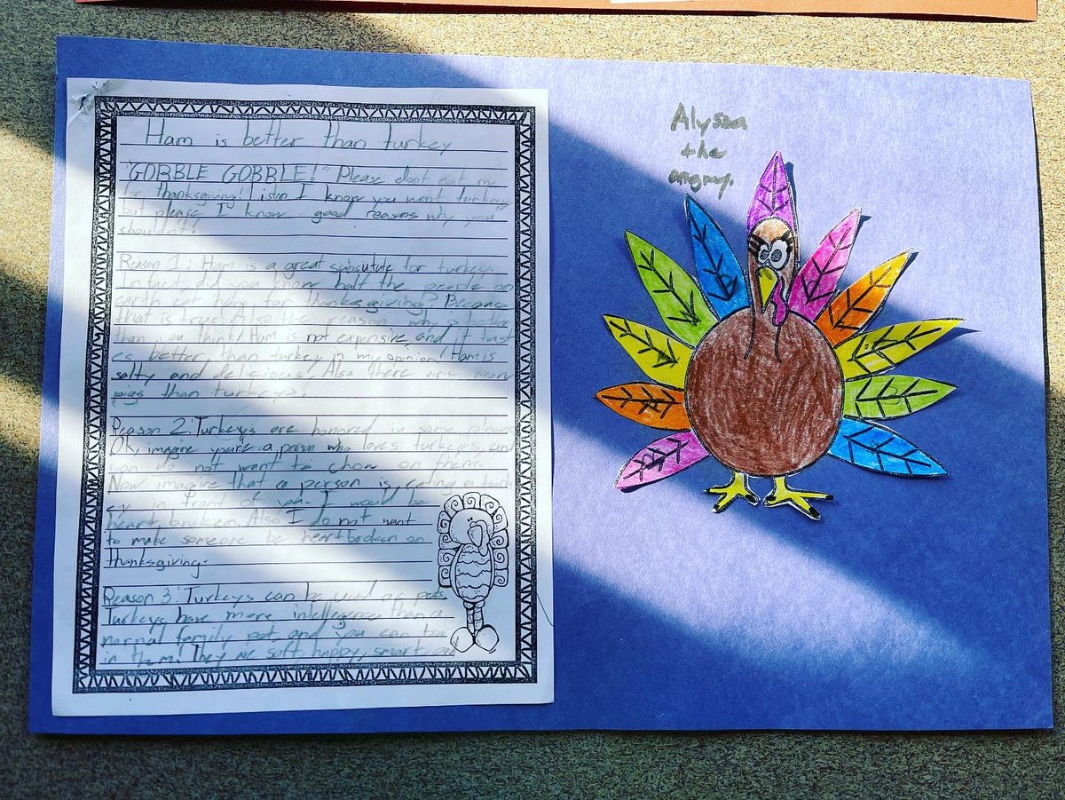 Please don’t eat me! Fun persuasive writing activity to start off break! 🦃