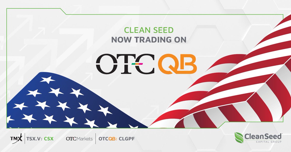 Clean Seed Capital Group | Invest (TSX.V: CSX) tweet media