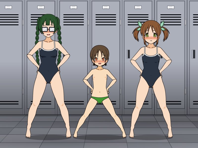 Renasukebe's tweet photo. 男女の象徴の1つ、股間の有無を強調 https://t.co/ruVbhrPP8Z