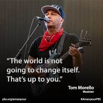 تويتر Amanpour And Company على تويتر Musician Tom Morello S Call To Action The World Is Not Going To Change Itself That S Up To You Tmorello Hari Full Interview Https T Co Sclltloloi Https T Co Zjvefdygkn