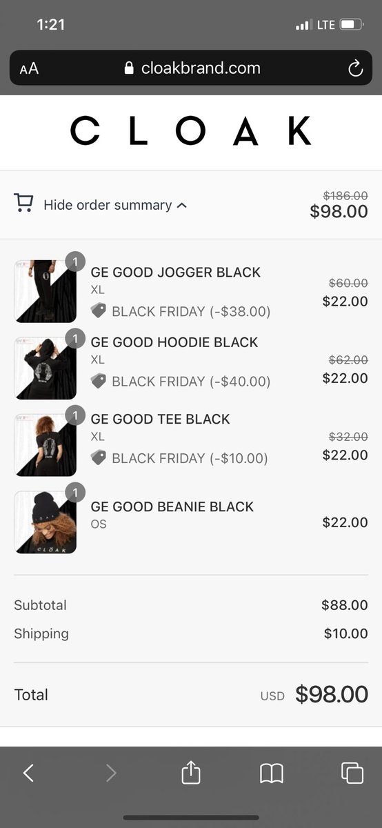 Lesgoooo just got the big bundle at start of the <a href="/cloakbrand/">cloak</a> “we never ever ever have a sale” sale.