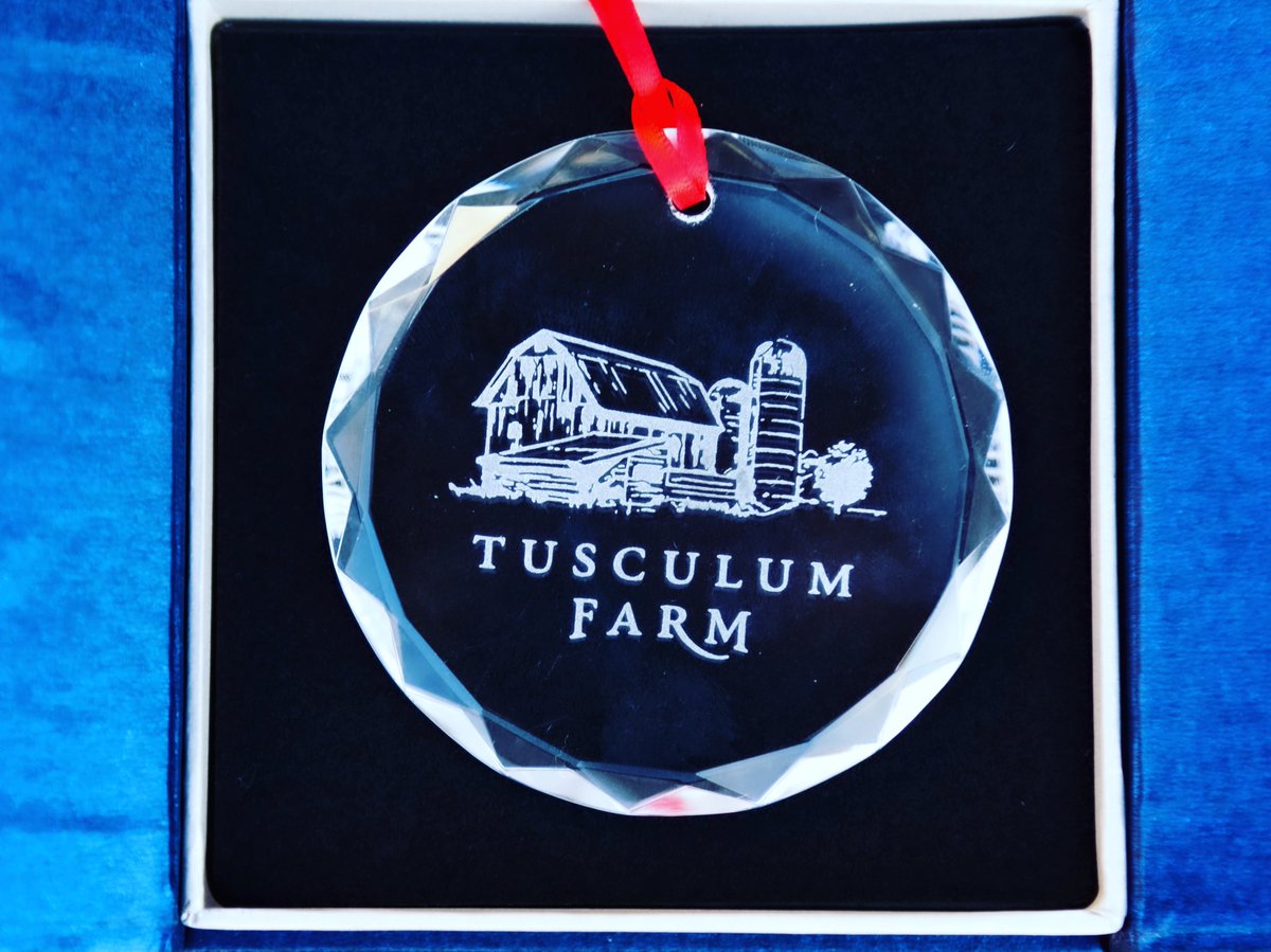 TusculumFarm's tweet photo. Looking back on 2021, it has been a magical year with many memorable events at the farm. There is no better way to say I love you than with a gift they will never forget. This commemorative ornament is only one of the many breathtaking gifts we offer. #maryland #memories #gifts https://t.co/oqzwTXVypE