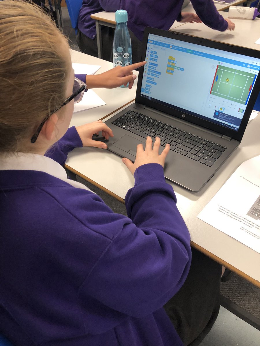 BirchwoodCE's tweet photo. Today, Year 6 have been using @hourofcode and @scratch to help them to code and create their own tennis game. Brilliant perseverance skills Year 6 - well done 🎾 #bcepscomputing https://t.co/X8kvk9MTqd