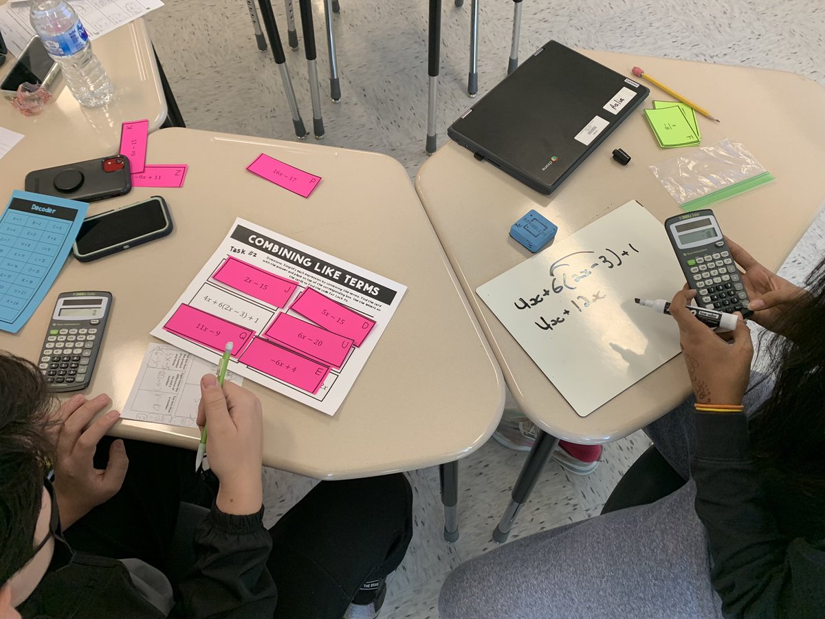 Students enjoyed their breakout activity today to help review for their quiz. Lots of collaboration, communication, and learning from each other! <a href="/BAM_MS_Official/">Brambleton Middle</a>