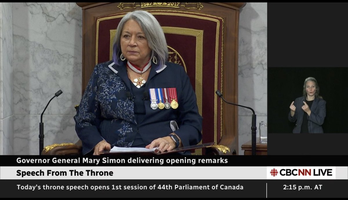 Just 10 yrs ago it would be impossible to imagine the Governor General speaking an #Indigenous language, talking about intergenerational trauma, &amp; encouraging Canadians to learn more

 <a href="/GGCanada/">Governor General of Canada</a> May Simon will be an important figure for generations to come

#ThroneSpeech #cdnpoli